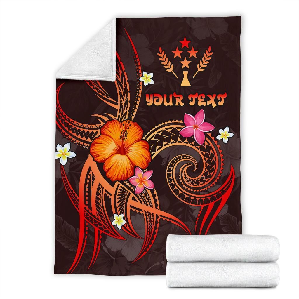 Kosrae Polynesian Personalised Premium Blanket - Legend of Kosrae (Red)