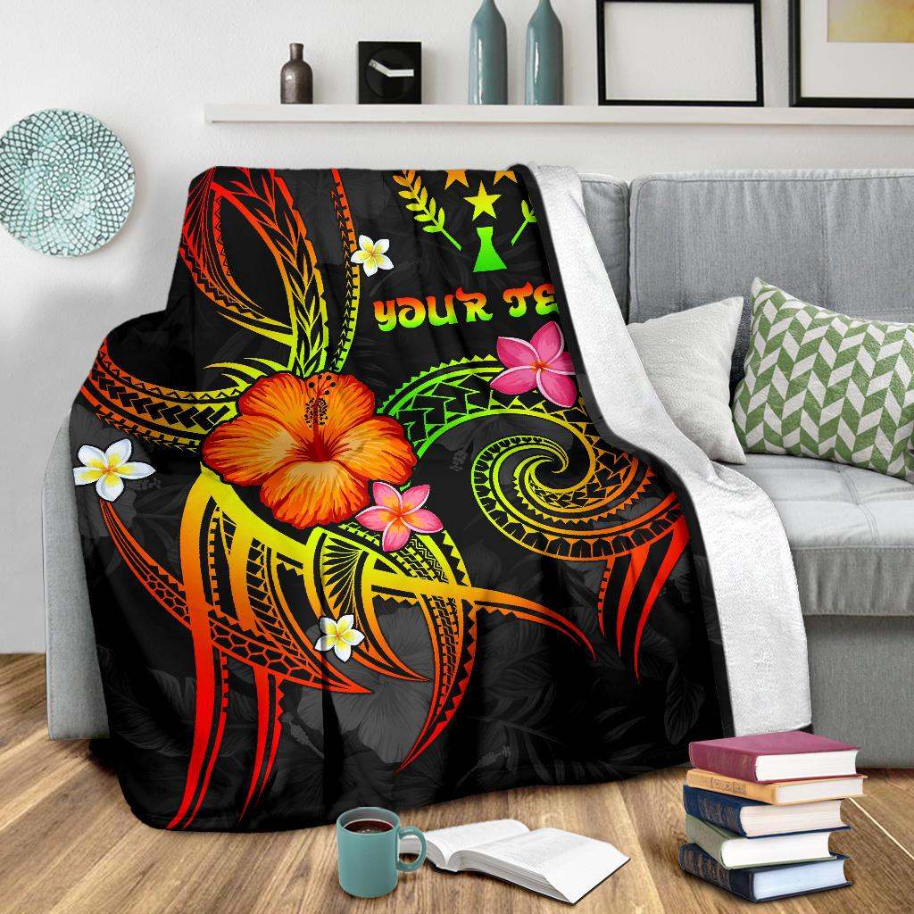 Kosrae Polynesian Personalised Premium Blanket - Legend of Kosrae (Reggae)