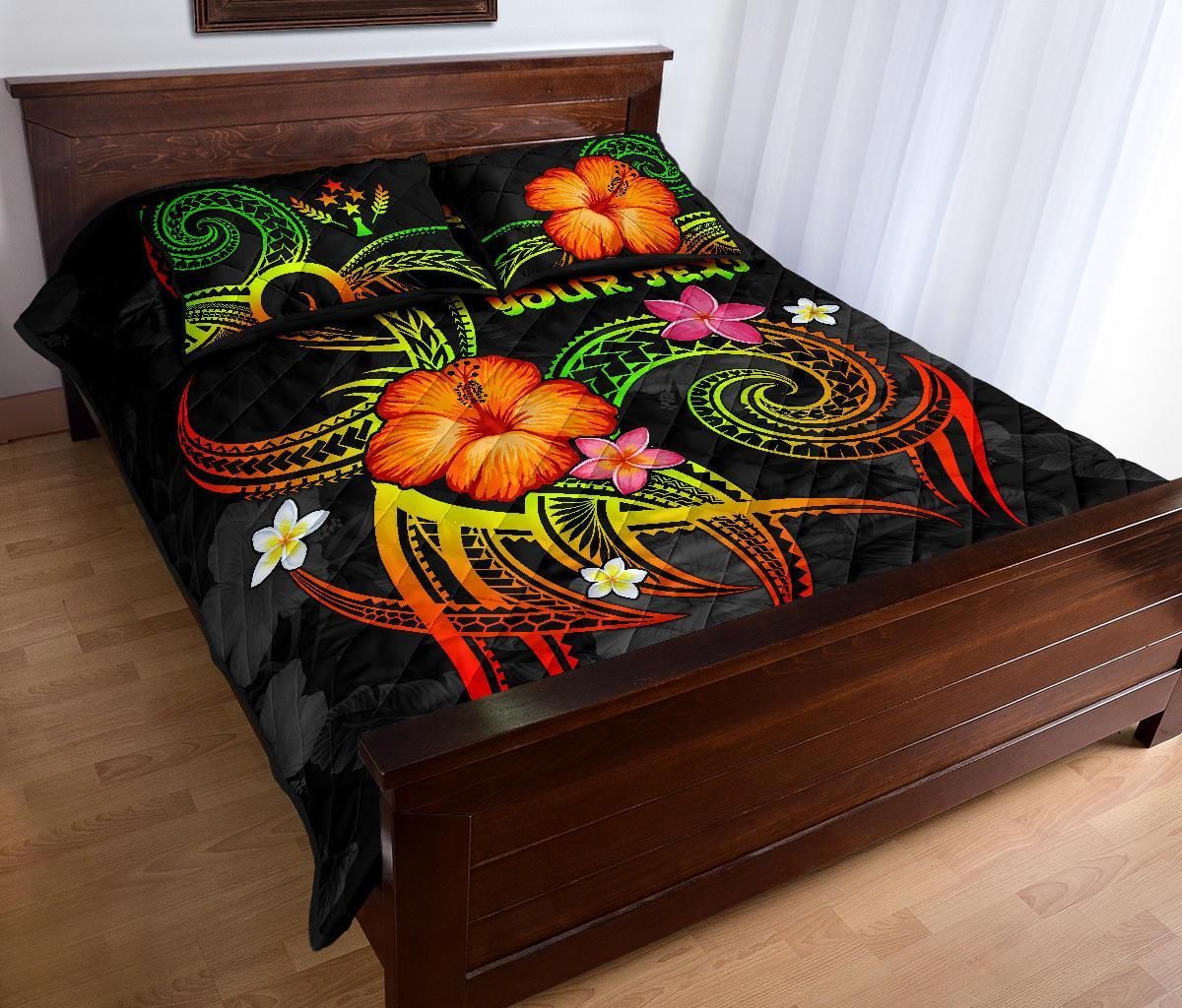 Kosrae Polynesian Personalised Quilt Bed Set - Legend of Kosrae (Reggae)
