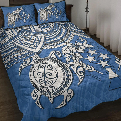 Kosrae Polynesian Quilt Bed Set - Polynesian Turtle