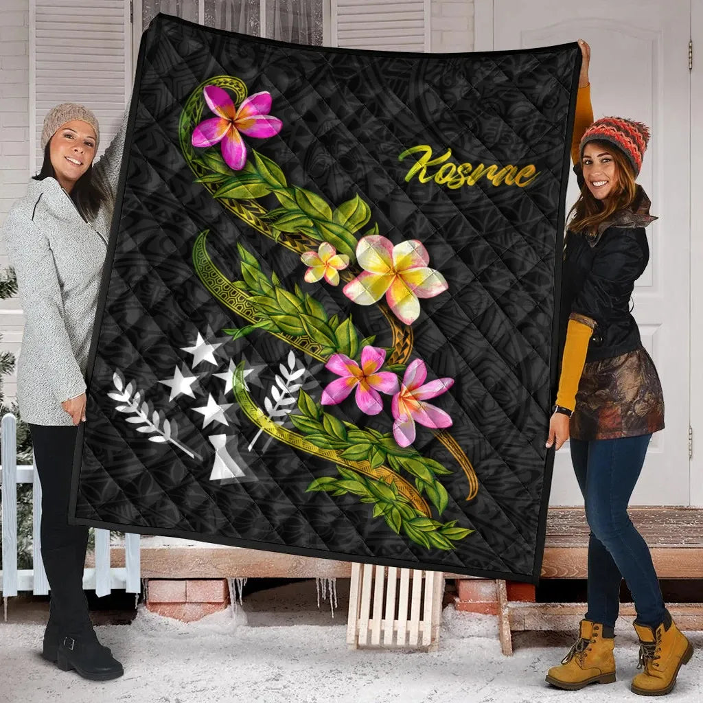 Kosrae Polynesian Quilt - Plumeria Tribal