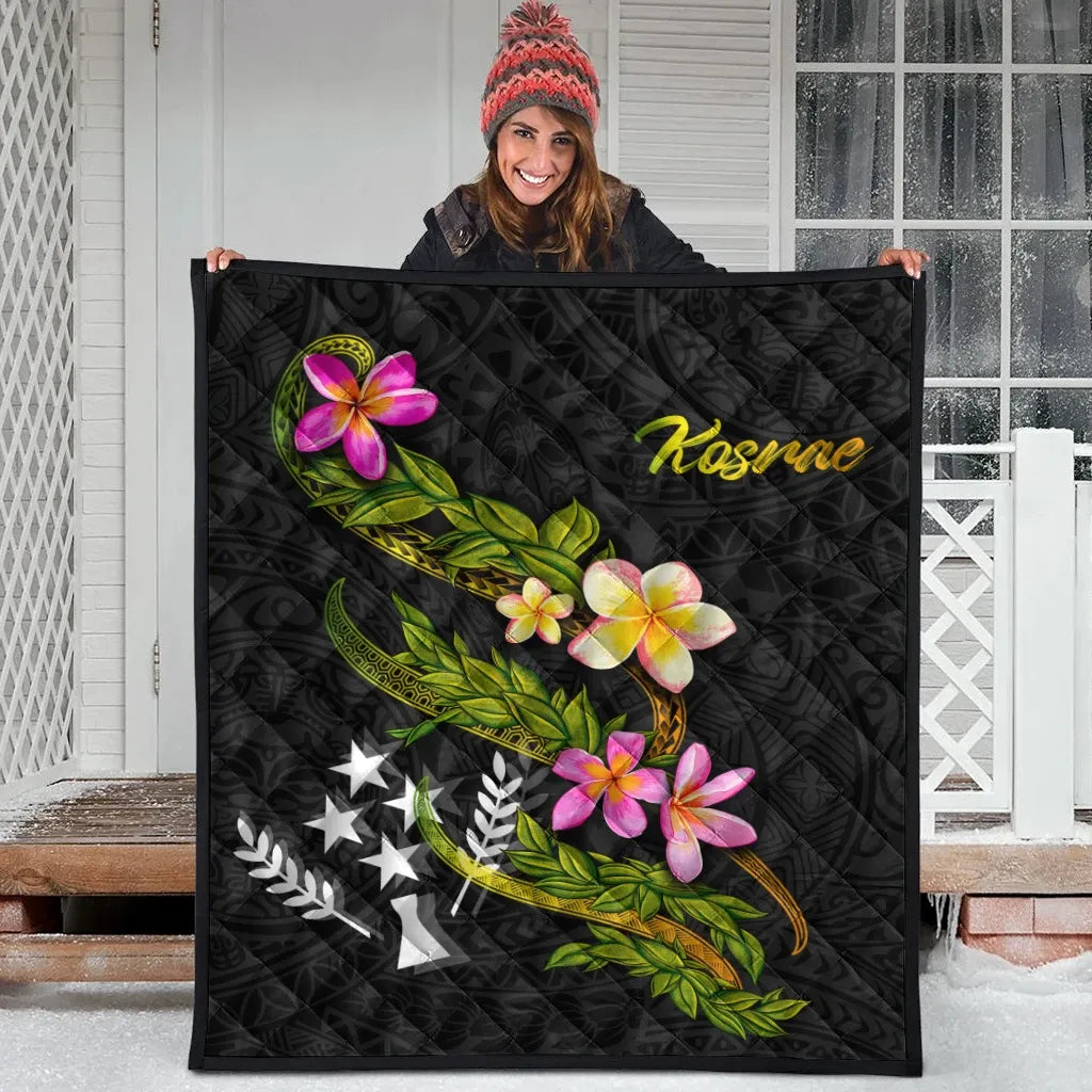 Kosrae Polynesian Quilt - Plumeria Tribal