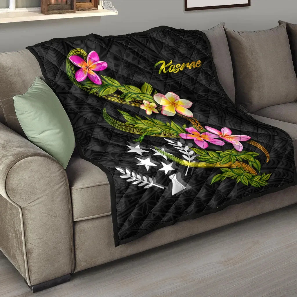 Kosrae Polynesian Quilt - Plumeria Tribal