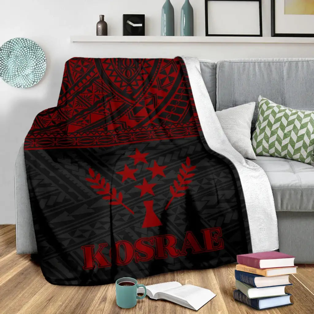 Kosrae Premium Blanket - Micronesian Red Version