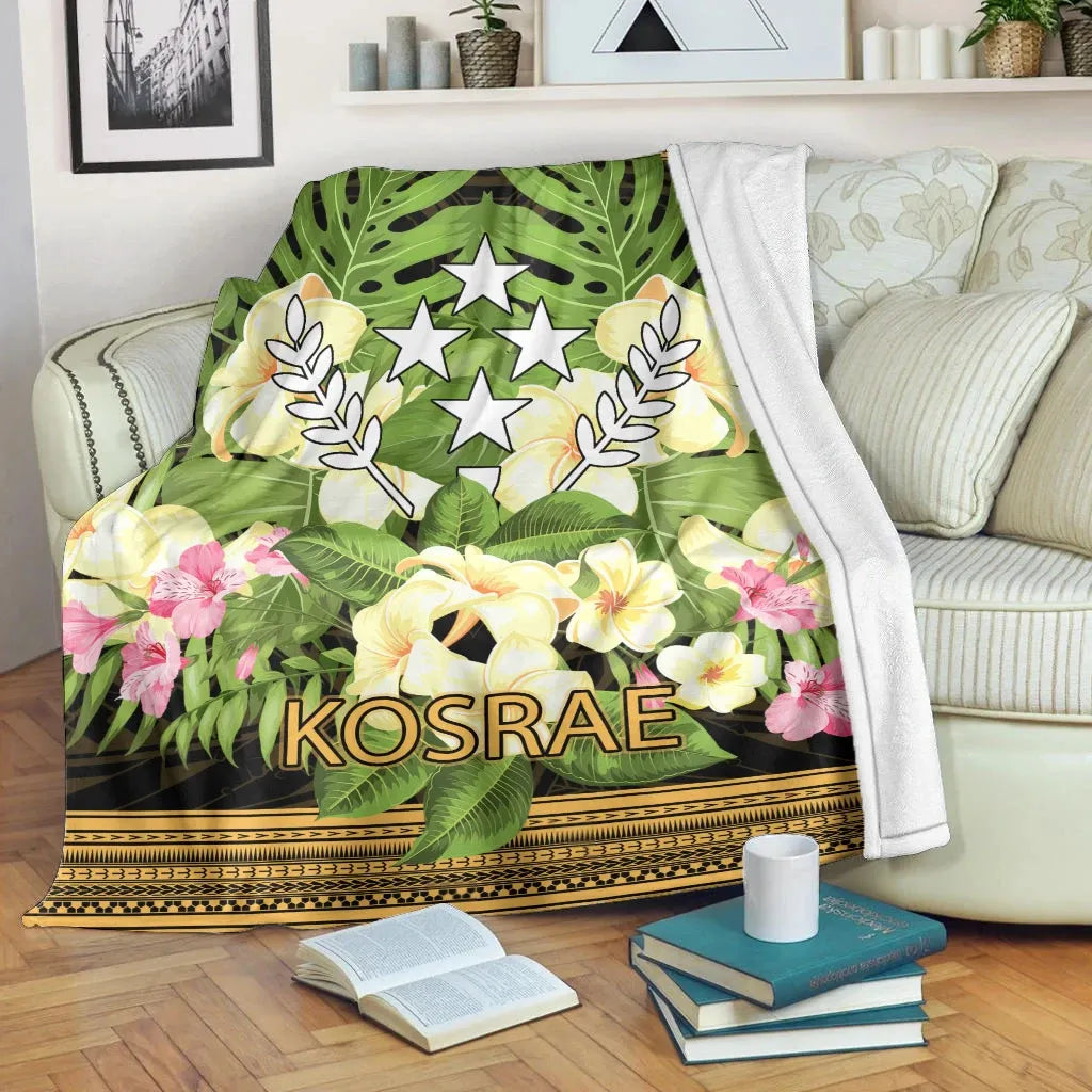Kosrae Premium Blanket - Polynesian Gold Patterns Collection