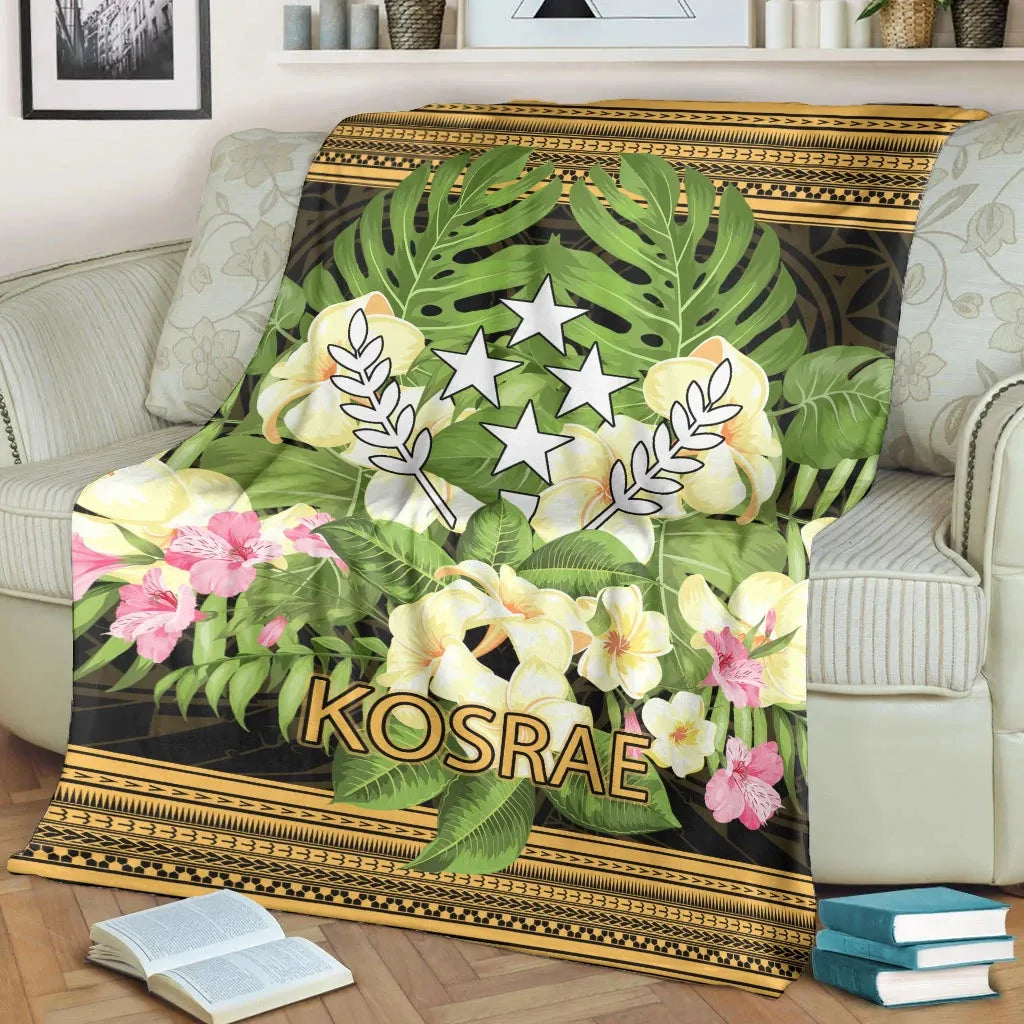 Kosrae Premium Blanket - Polynesian Gold Patterns Collection