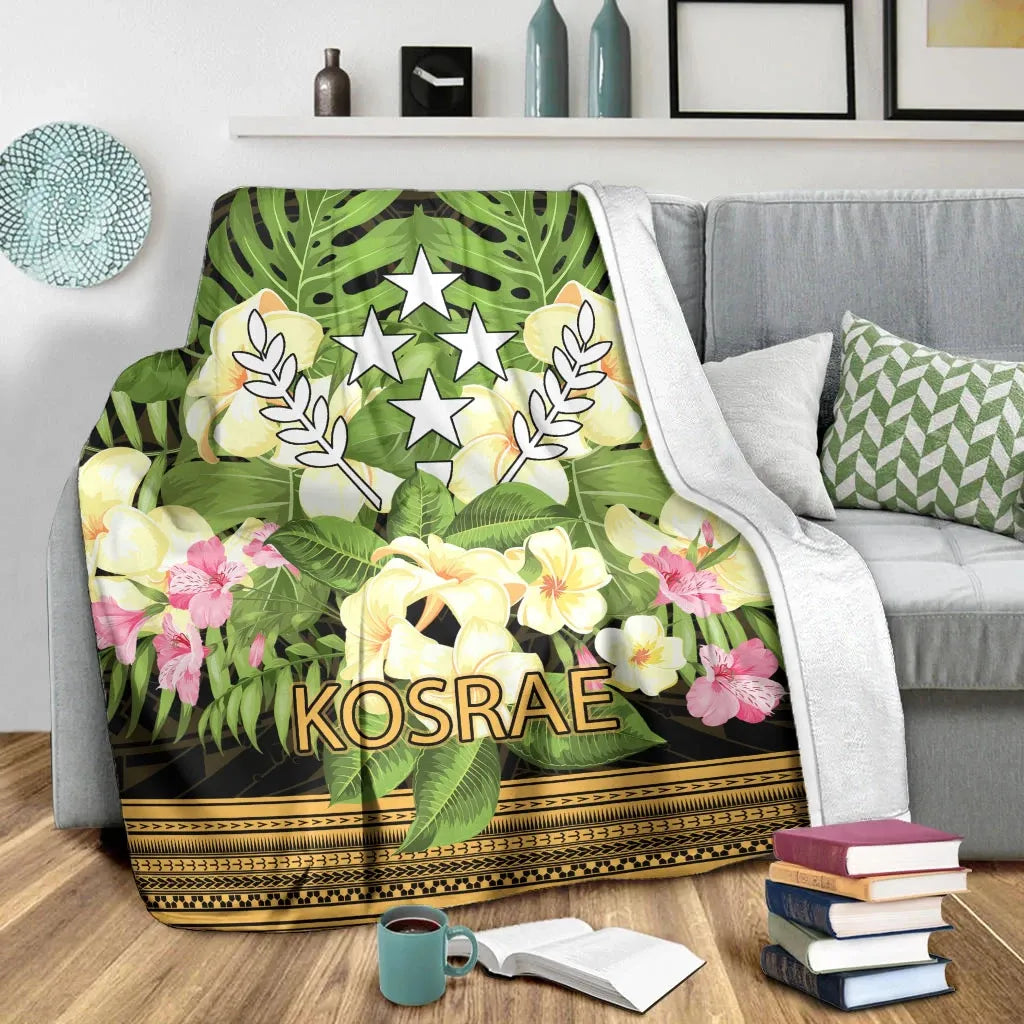 Kosrae Premium Blanket - Polynesian Gold Patterns Collection