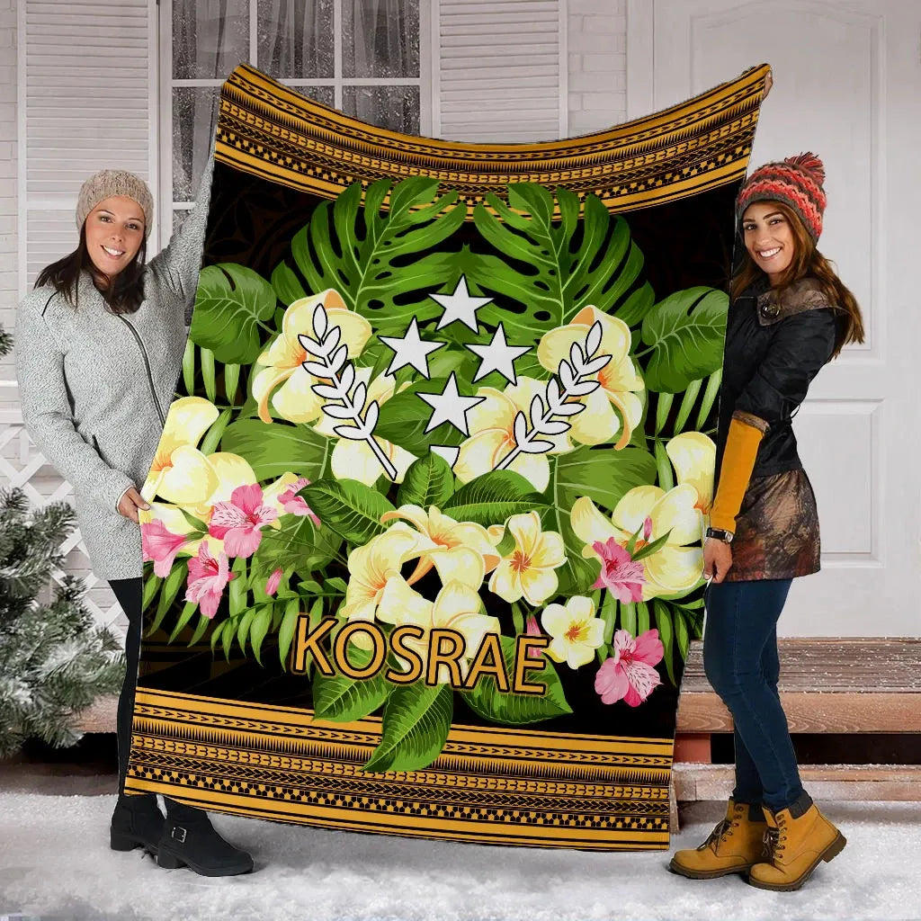 Kosrae Premium Blanket - Polynesian Gold Patterns Collection
