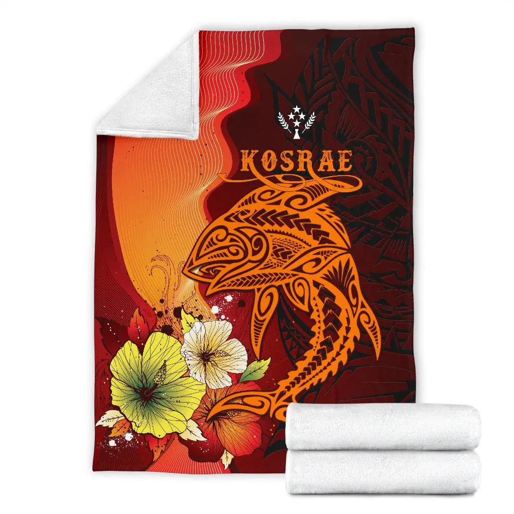 Kosrae Premium Blankets - Tribal Tuna Fish