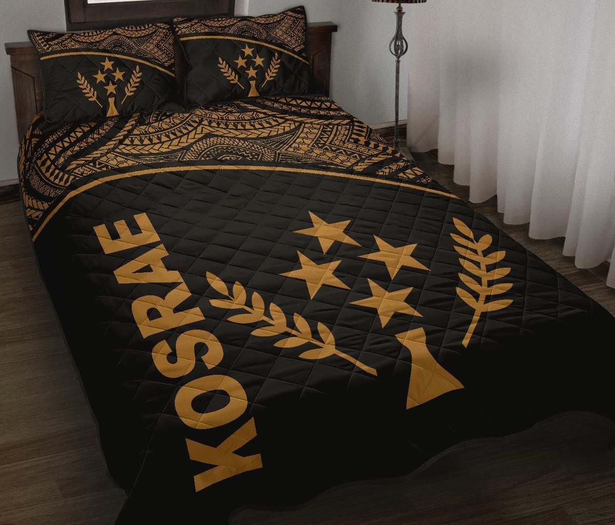 Kosrae Quilt Bed Set - Kosrae Curve Version