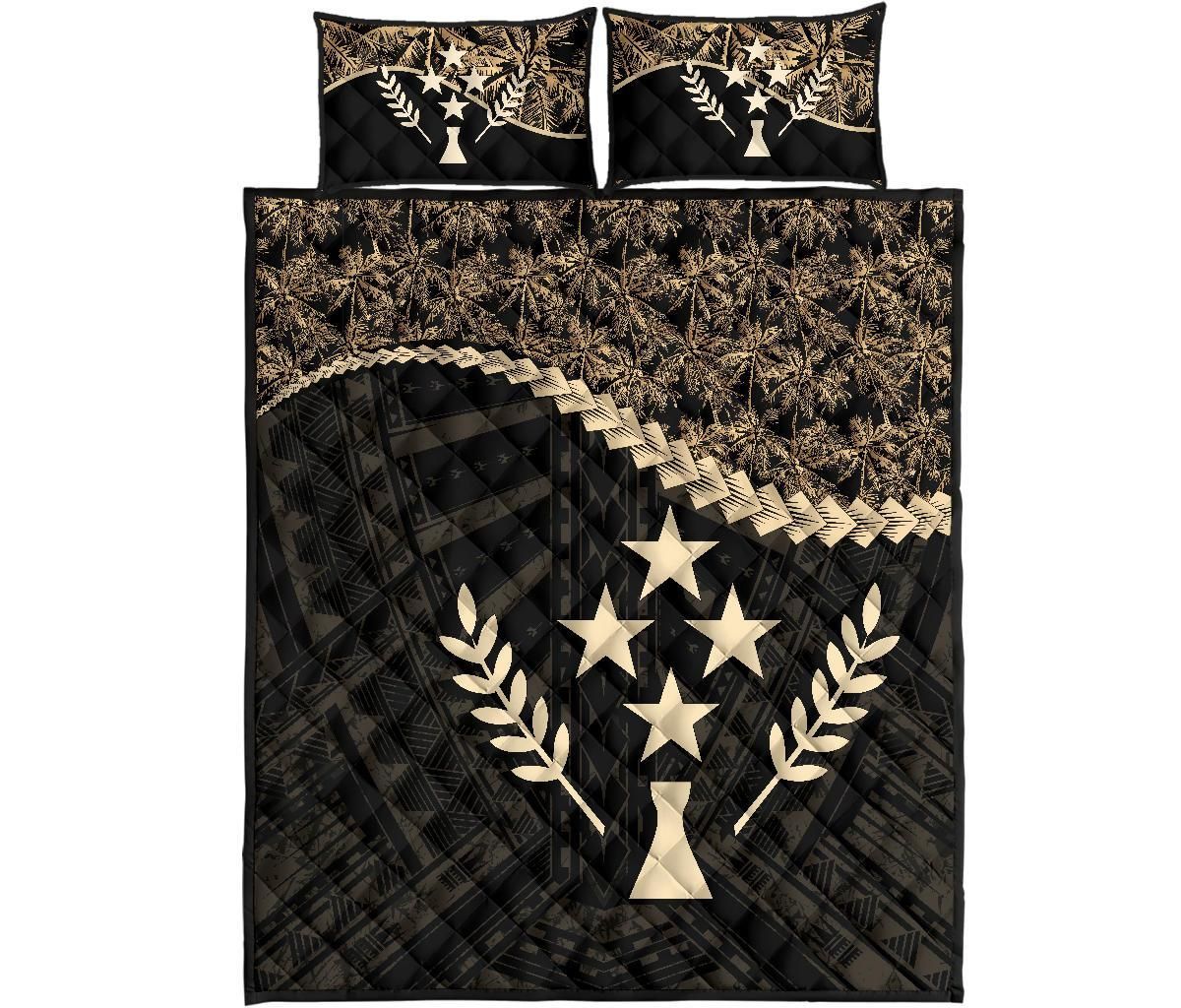 Kosrae Polynesian Quilt Bed Set Golden Coconut
