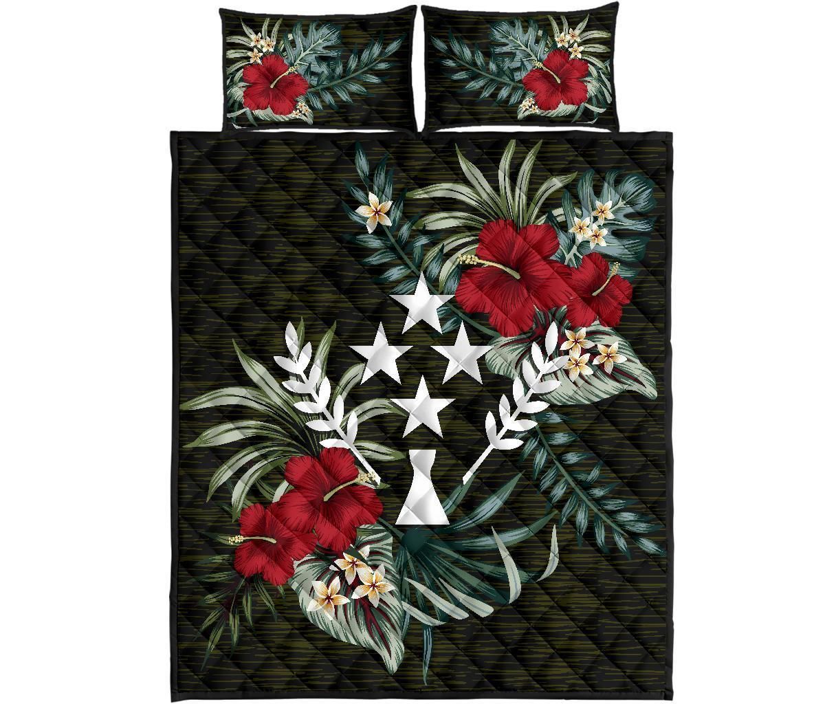 Kosrae Polynesian Quilt Bed Set - Special Hibiscus