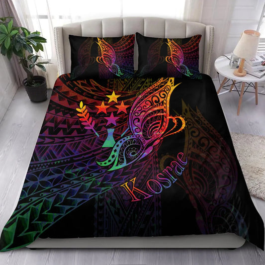 Kosrae State Bedding Set - Butterfly Polynesian Style