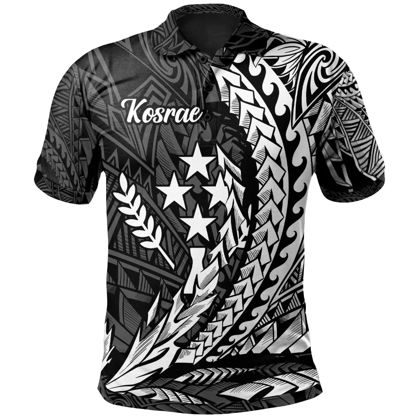 Kosrae State Polo Shirt - White Wings Style