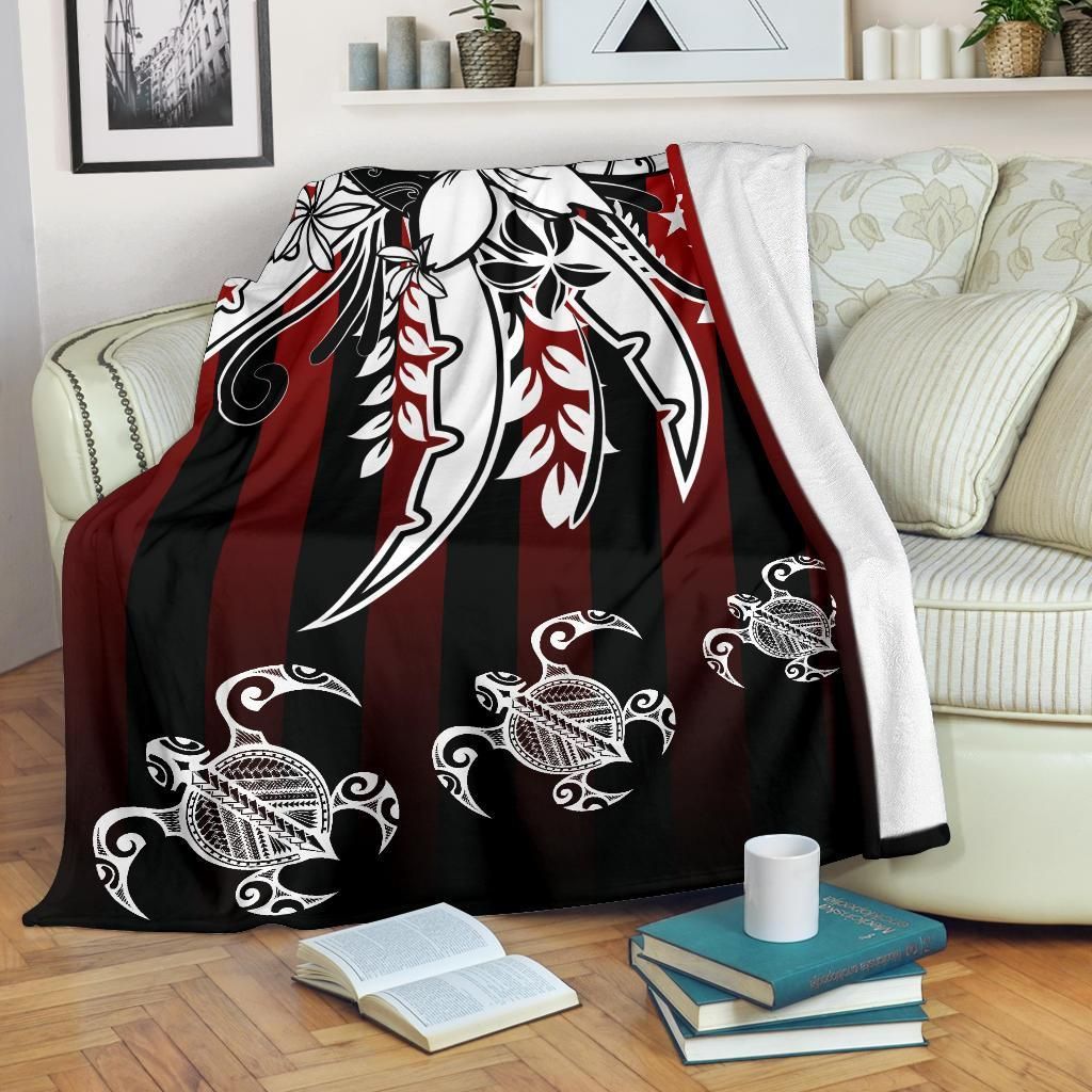 Kosrae State Premium Blanket - Vertical Stripes Style