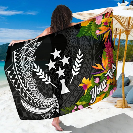 Kosrae State Sarong - Custom Personalised Seal Spiral Polynesian Patterns