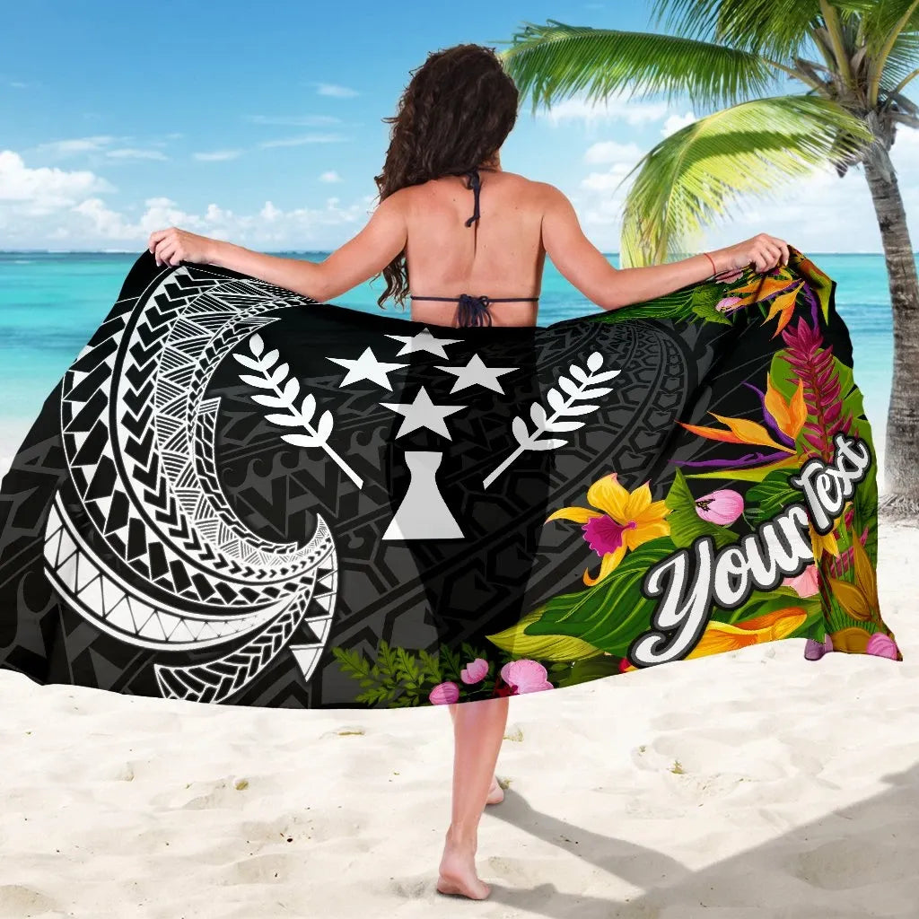 Kosrae State Sarong - Custom Personalised Seal Spiral Polynesian Patterns