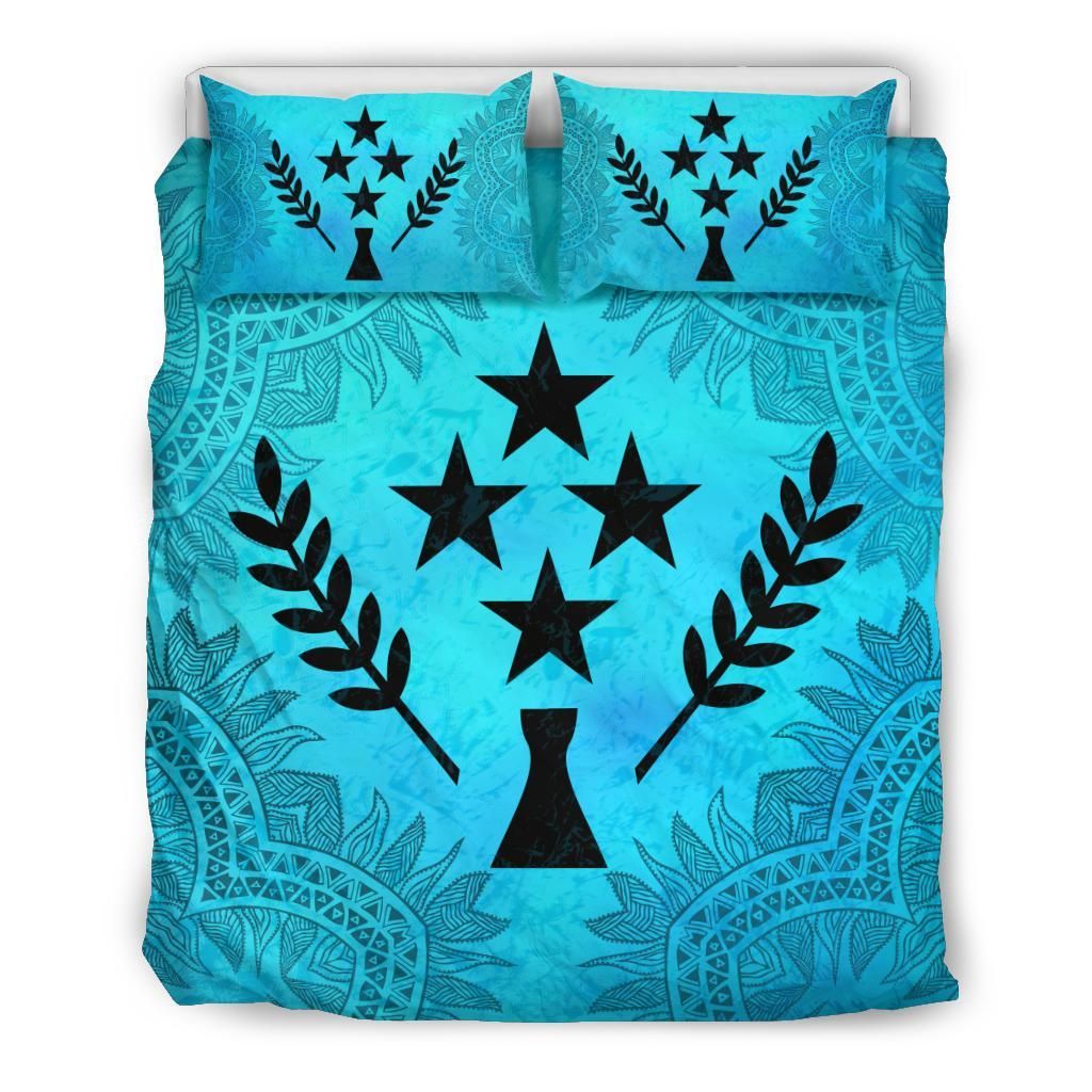 Kosrae Duvet Cover Set - Kosrae Flag Turquoise
