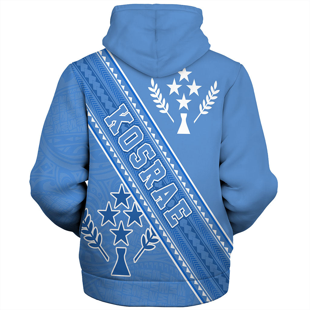 Kosrae Sherpa Hoodie Flag And Coat Of Arms
