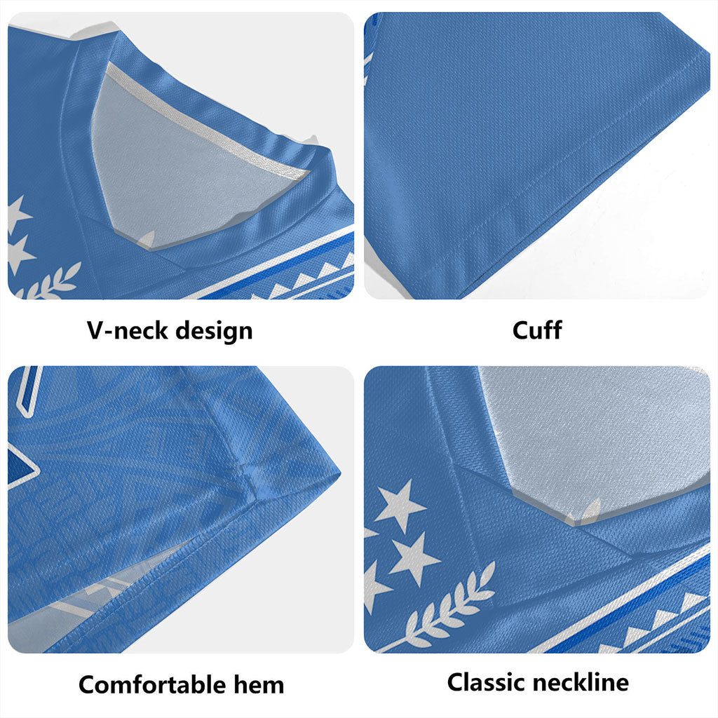 Kosrae Rugby Jersey Flag And Coat Of Arms