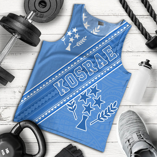 Kosrae Tank Top Flag And Coat Of Arms