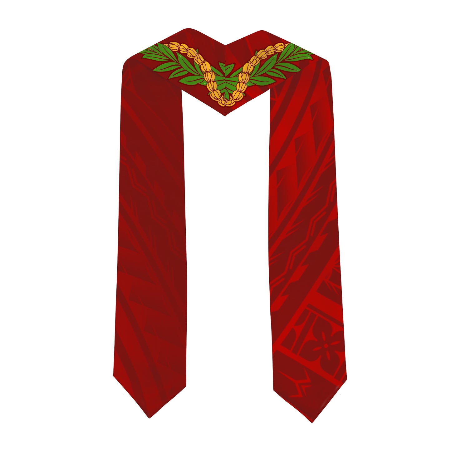 Hawaii Graduation Stole Custom Lahainaluna High School Polynesian Lei