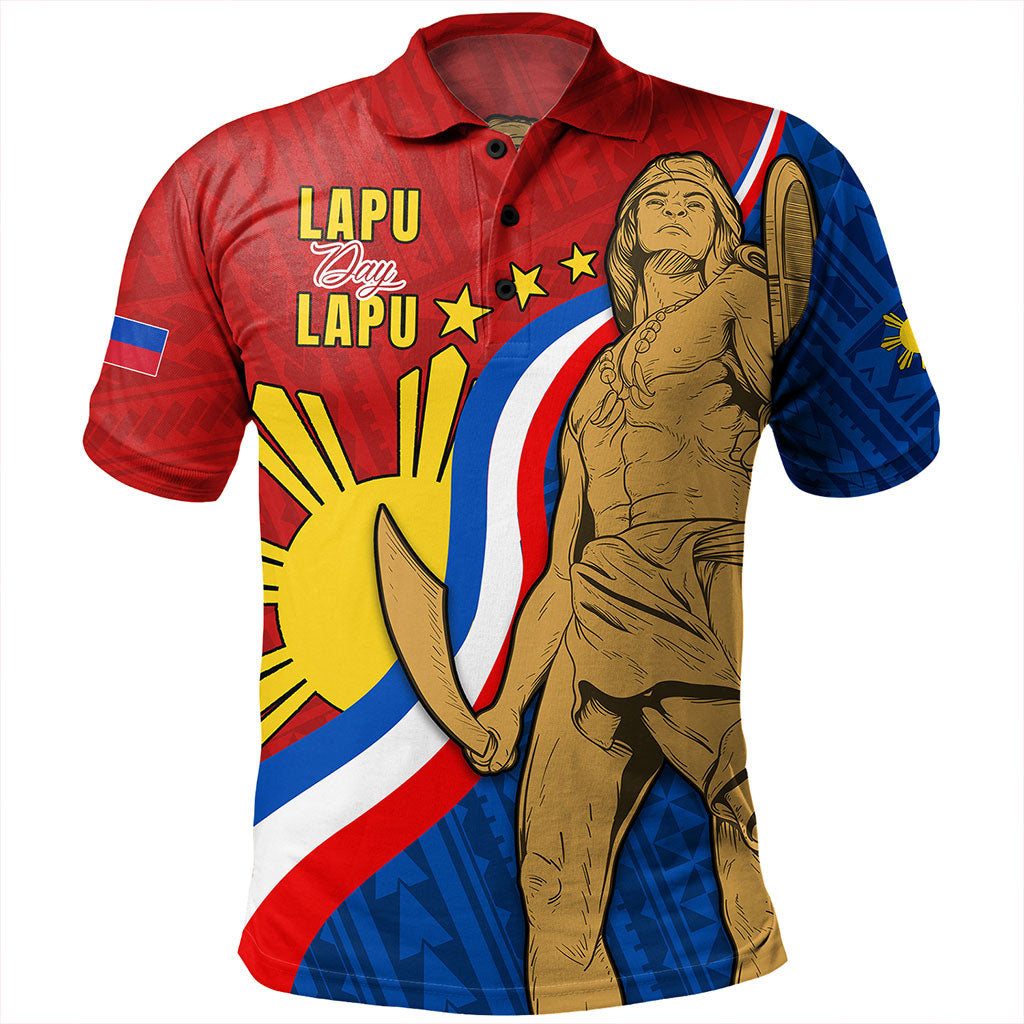 Philippines Filipinos Polo Shirt Lapu-Lapu Hero With Polynesian Pattern