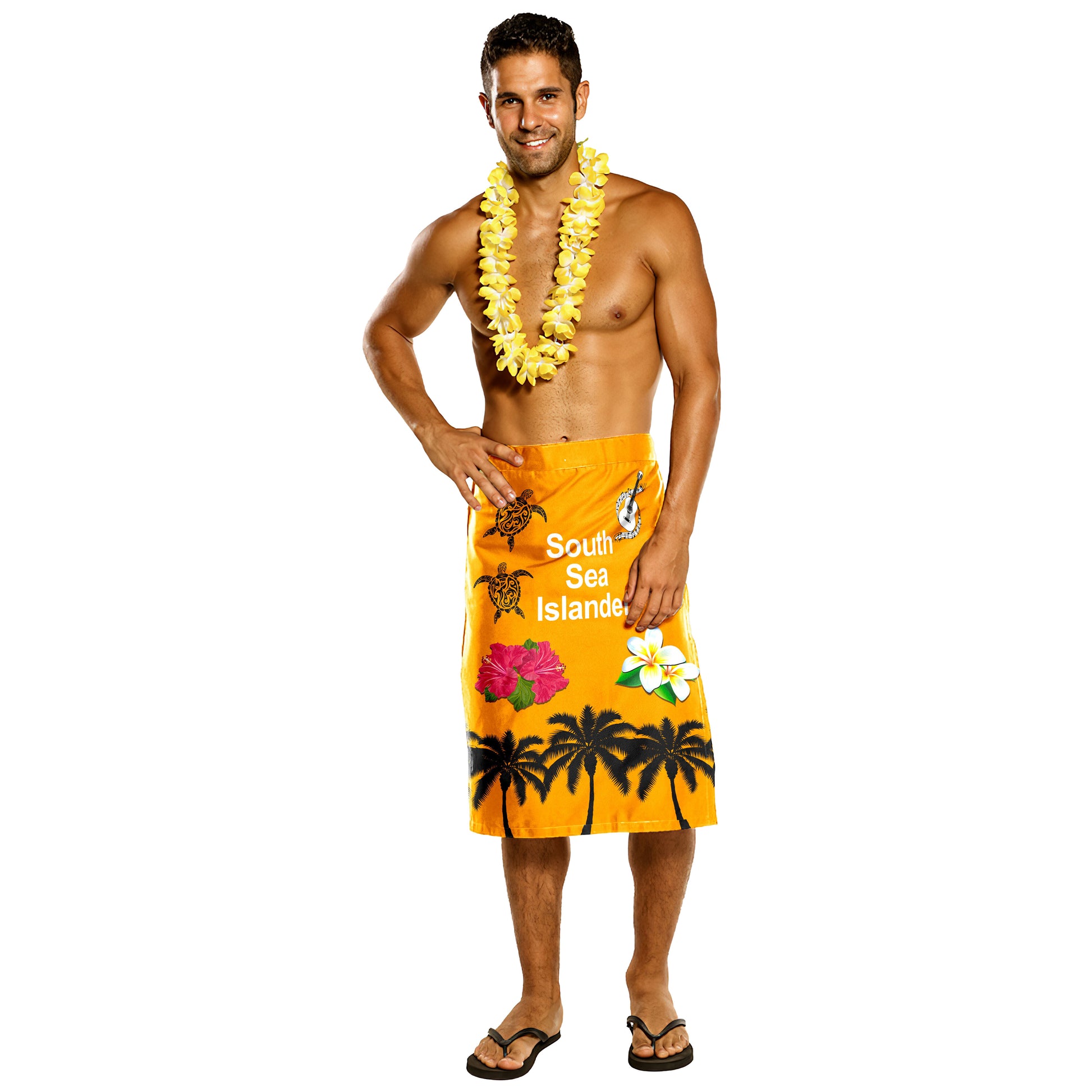 Polynesian Lavalava South Sea Islanders Palm Tree And Turtle