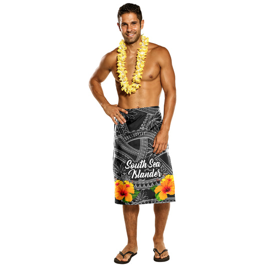 Polynesian Lavalava South Sea Islanders Hibiscus Pattern