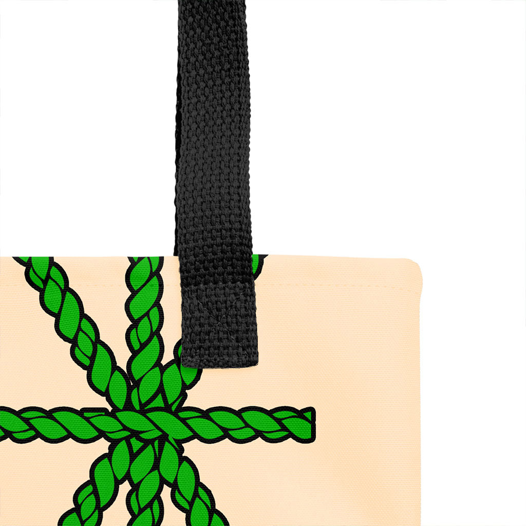 Hawaii Tote Bag Lei Flower Flag Design