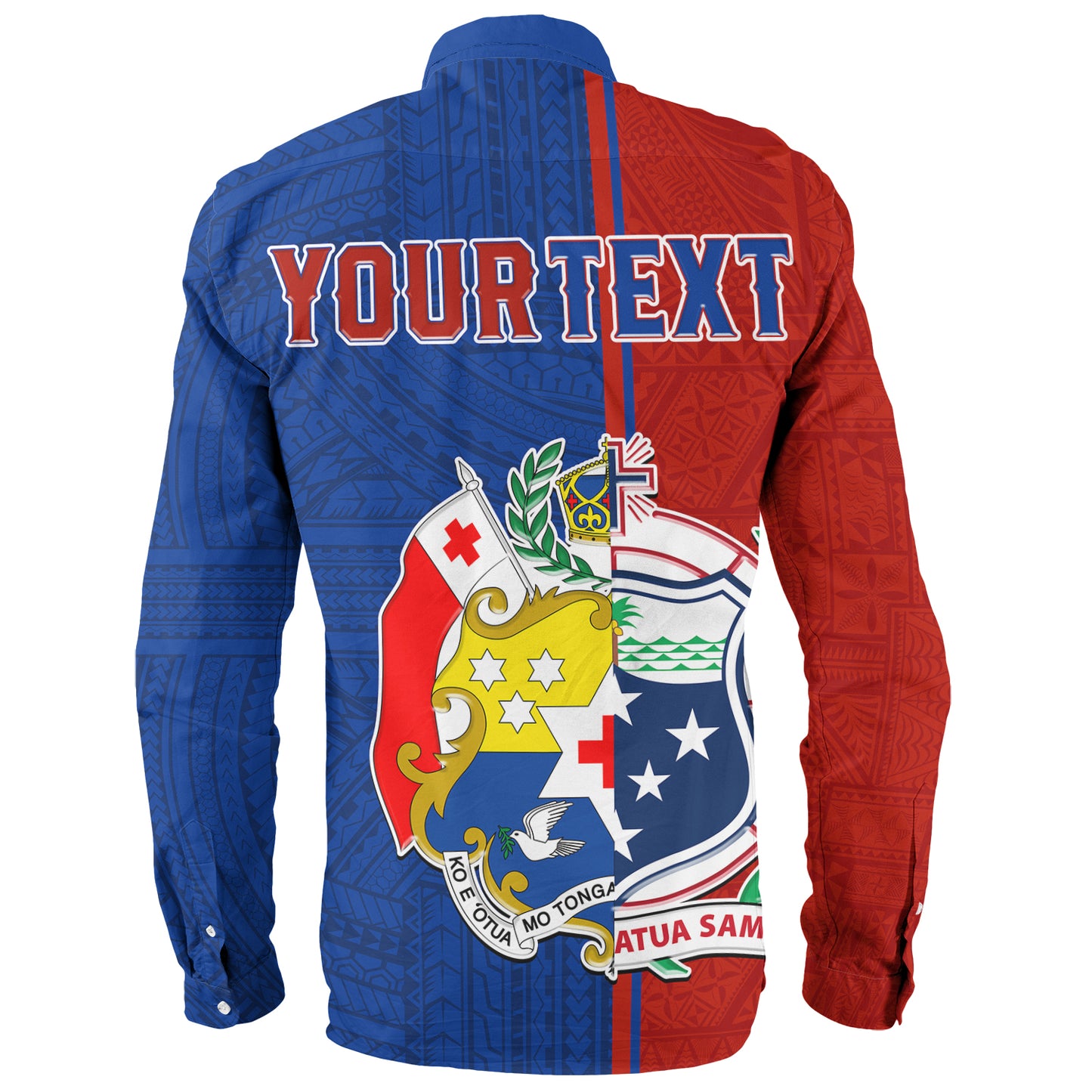 Tokouso Long Sleeve Shirt - Custom Tonga And Samoa Together