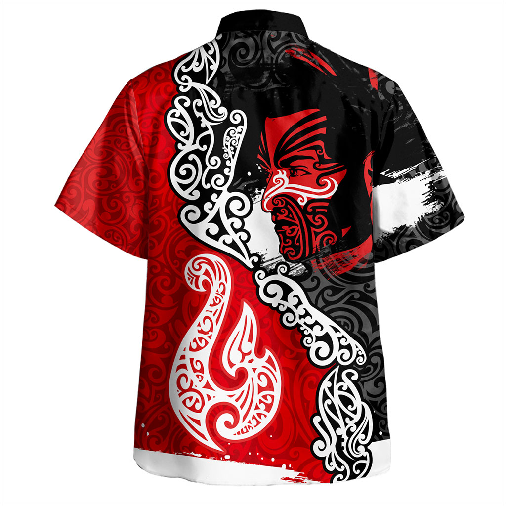 New Zealand Hawaiian Shirt Maori People Of New Zealand Grunge Pattern
