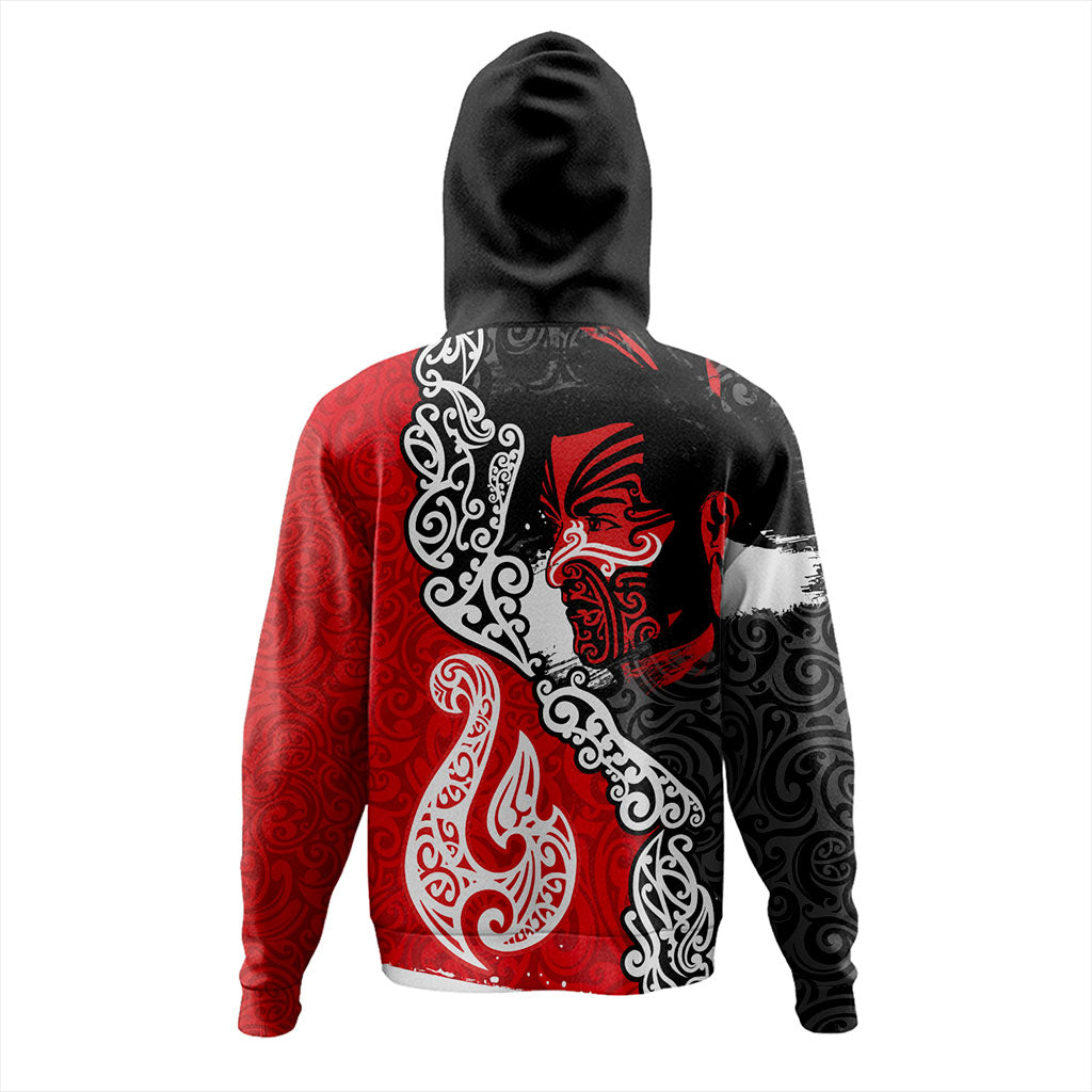 New Zealand Hoodie Maori People Of New Zealand Grunge Pattern
