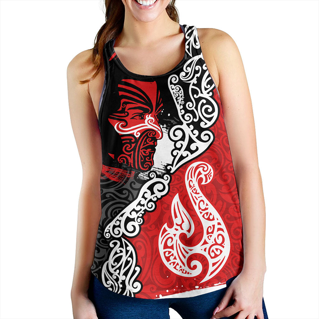 New Zealand Women Tank Maori People Of New Zealand Grunge Pattern