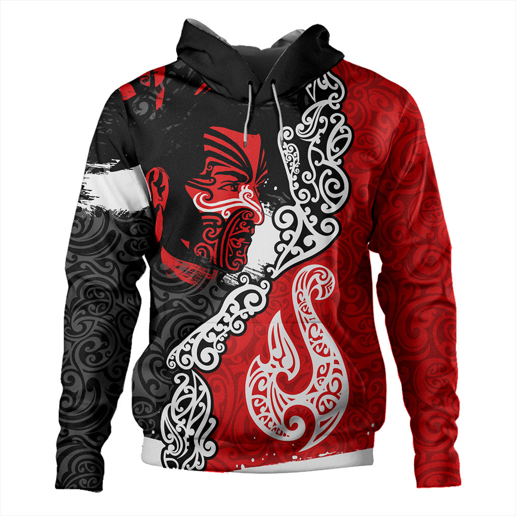 New Zealand Hoodie Maori People Of New Zealand Grunge Pattern