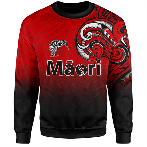New Zealand Sweatshirt Maori Kiwi Bird Tribal Style