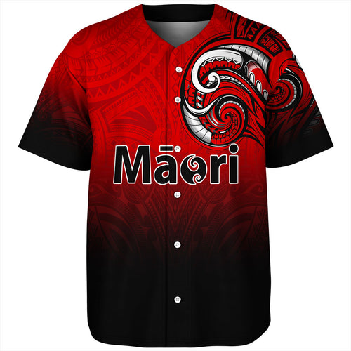 New Zealand Baseball Shirt Maori Tribal Style