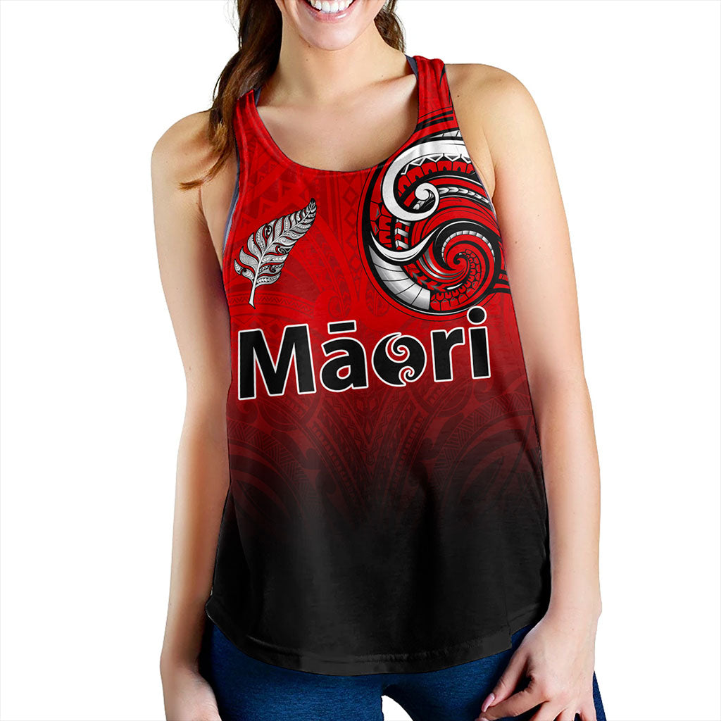 New Zealand Women Tank Maori Silver Fern Tribal Style