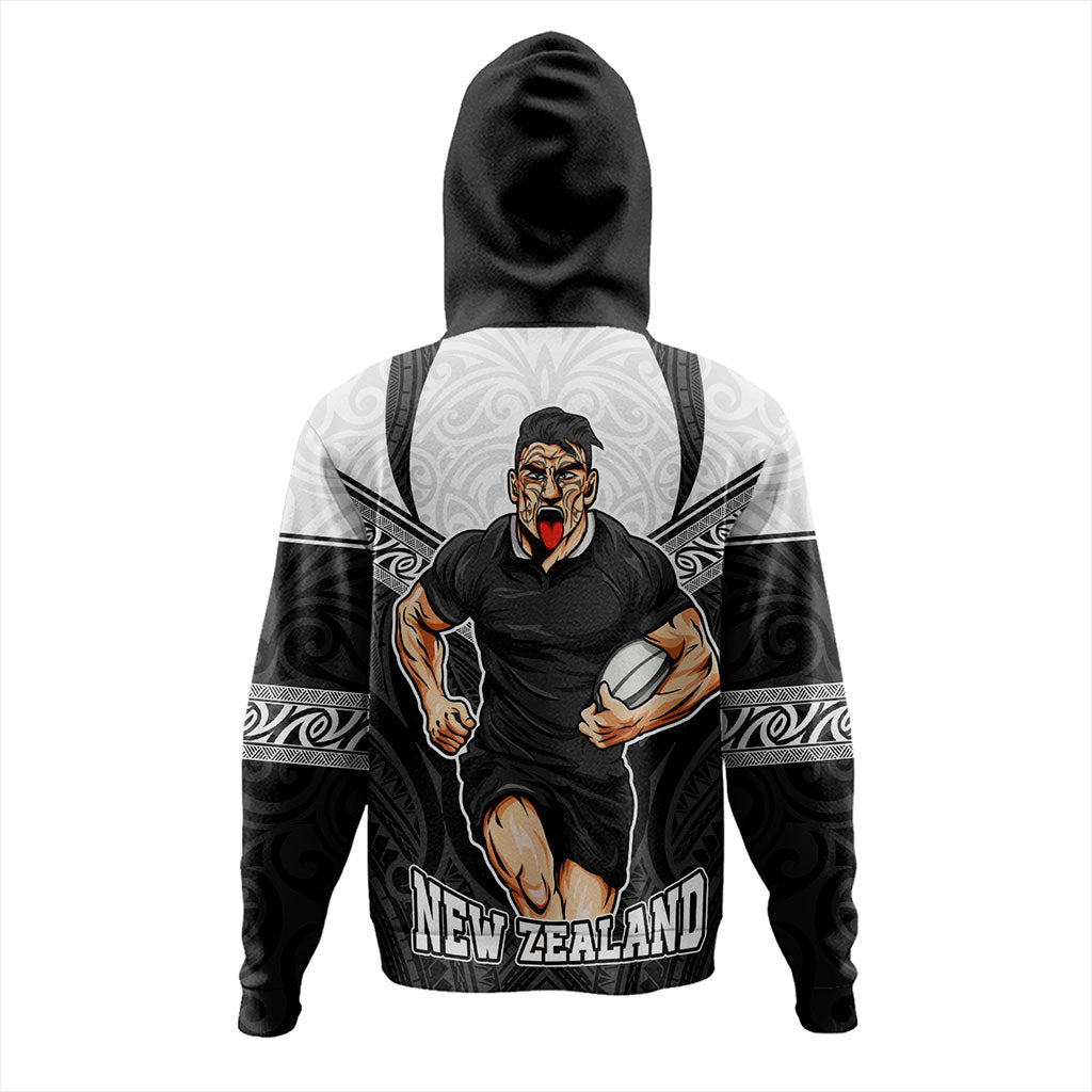 New Zealand Hoodie Rugby Maori Tribal Sport Style
