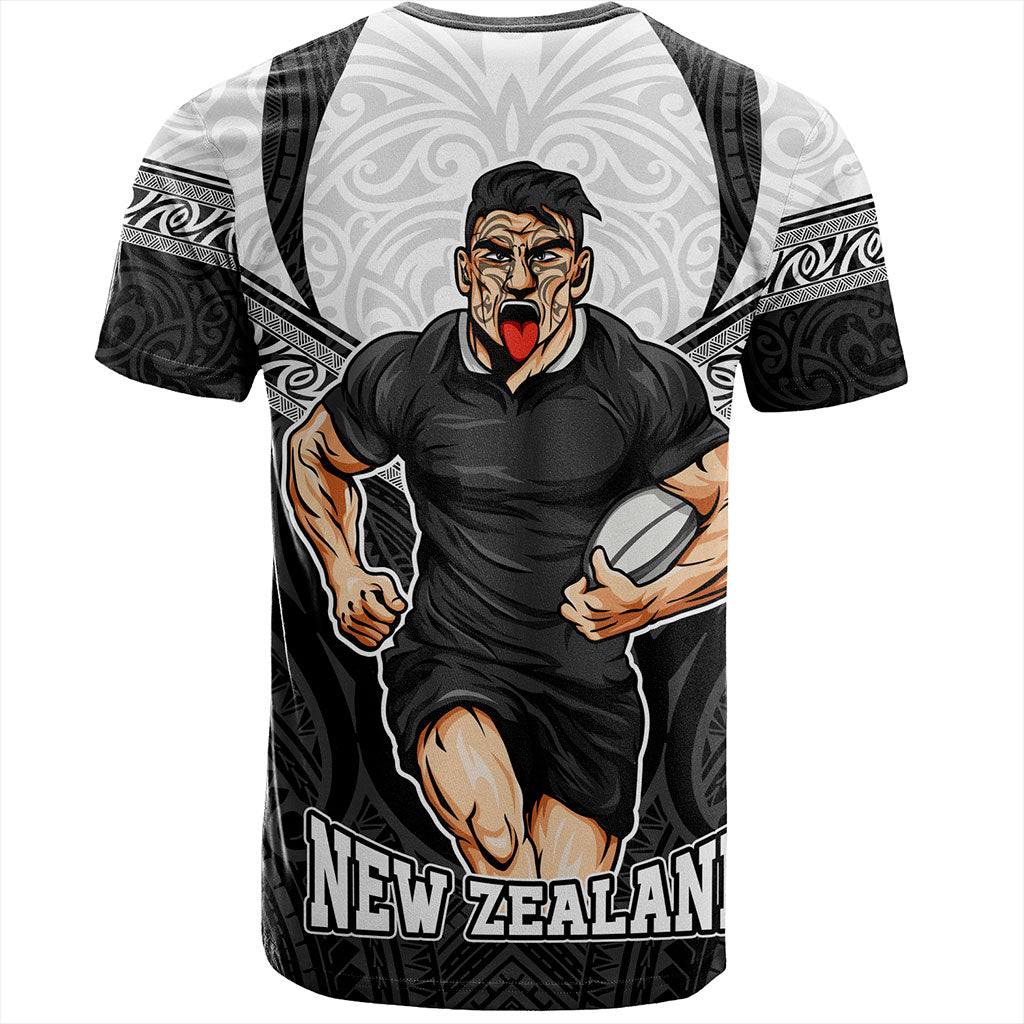 New Zealand T-Shirt Rugby Maori Tribal Sport Style