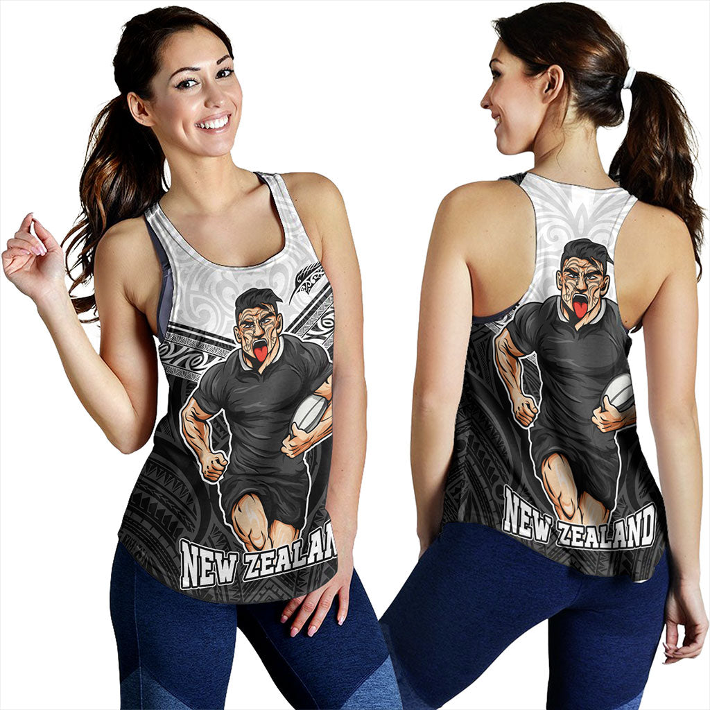 New Zealand Women Tank Rugby Maori Tribal Sport Style