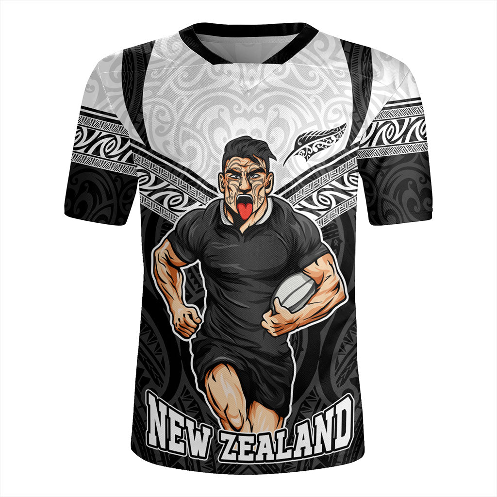 New Zealand Rugby Jersey Rugby Maori Tribal Sport Style