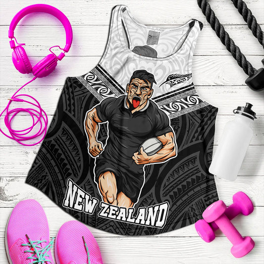 New Zealand Women Tank Rugby Maori Tribal Sport Style