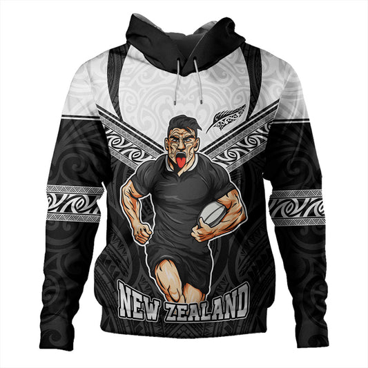 New Zealand Hoodie Rugby Maori Tribal Sport Style
