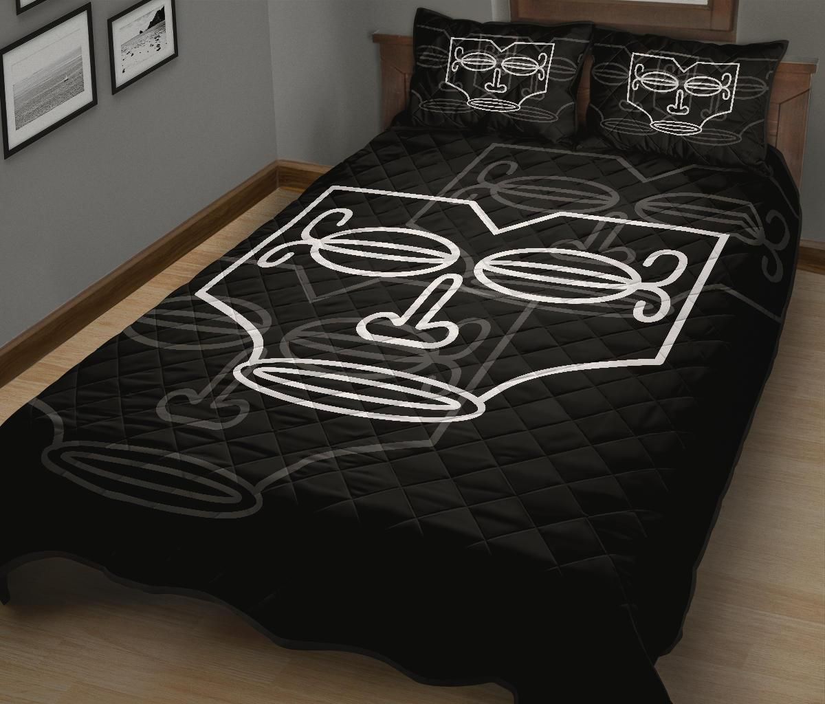 Marquesas Islands Polynesian Quilt Bed Set