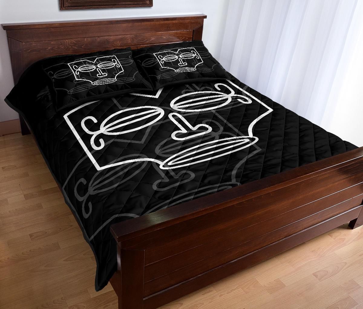 Marquesas Islands Polynesian Quilt Bed Set