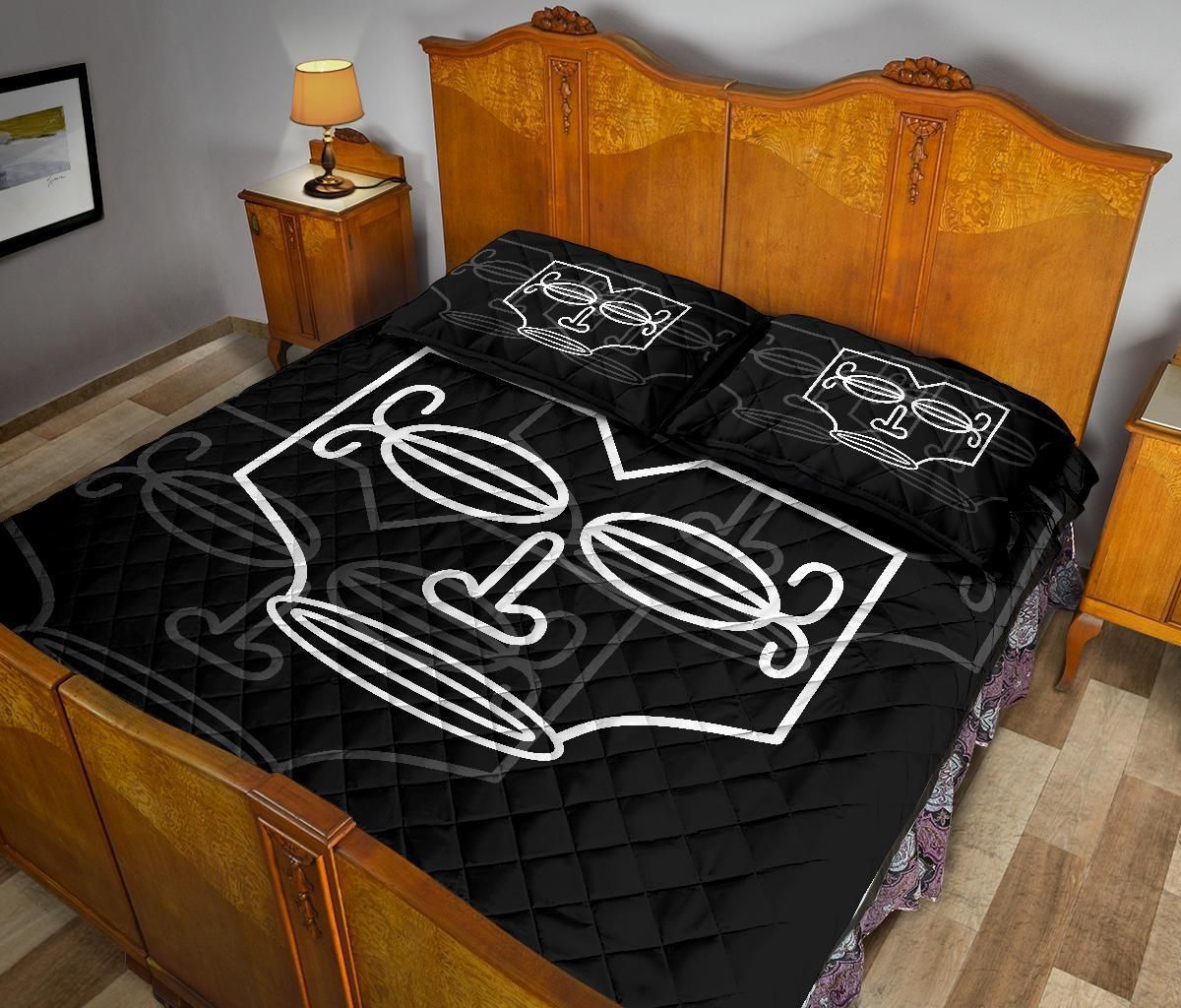 Marquesas Islands Polynesian Quilt Bed Set