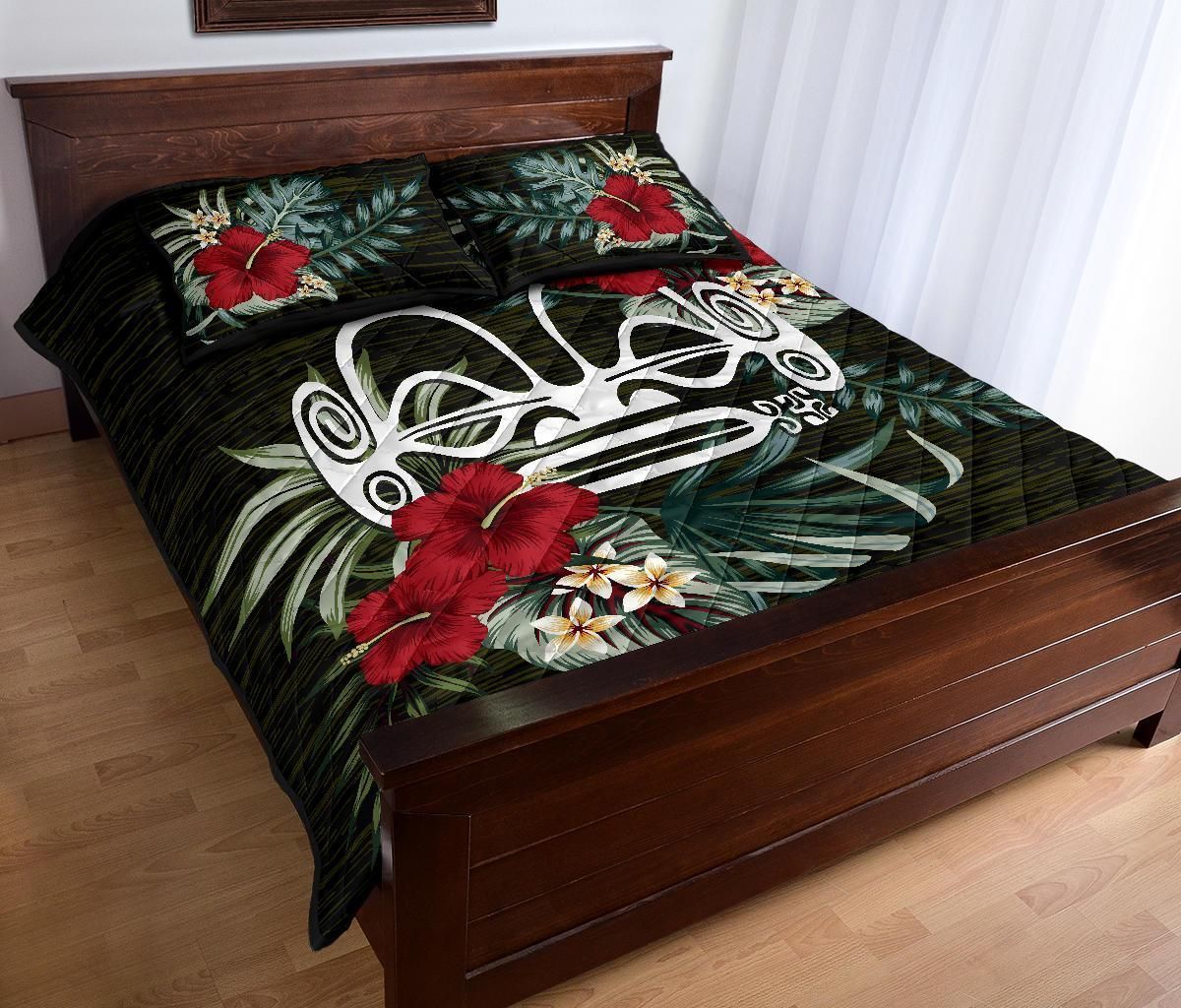 Marquesas Islands Polynesian Quilt Bed Set - Special Hibiscus