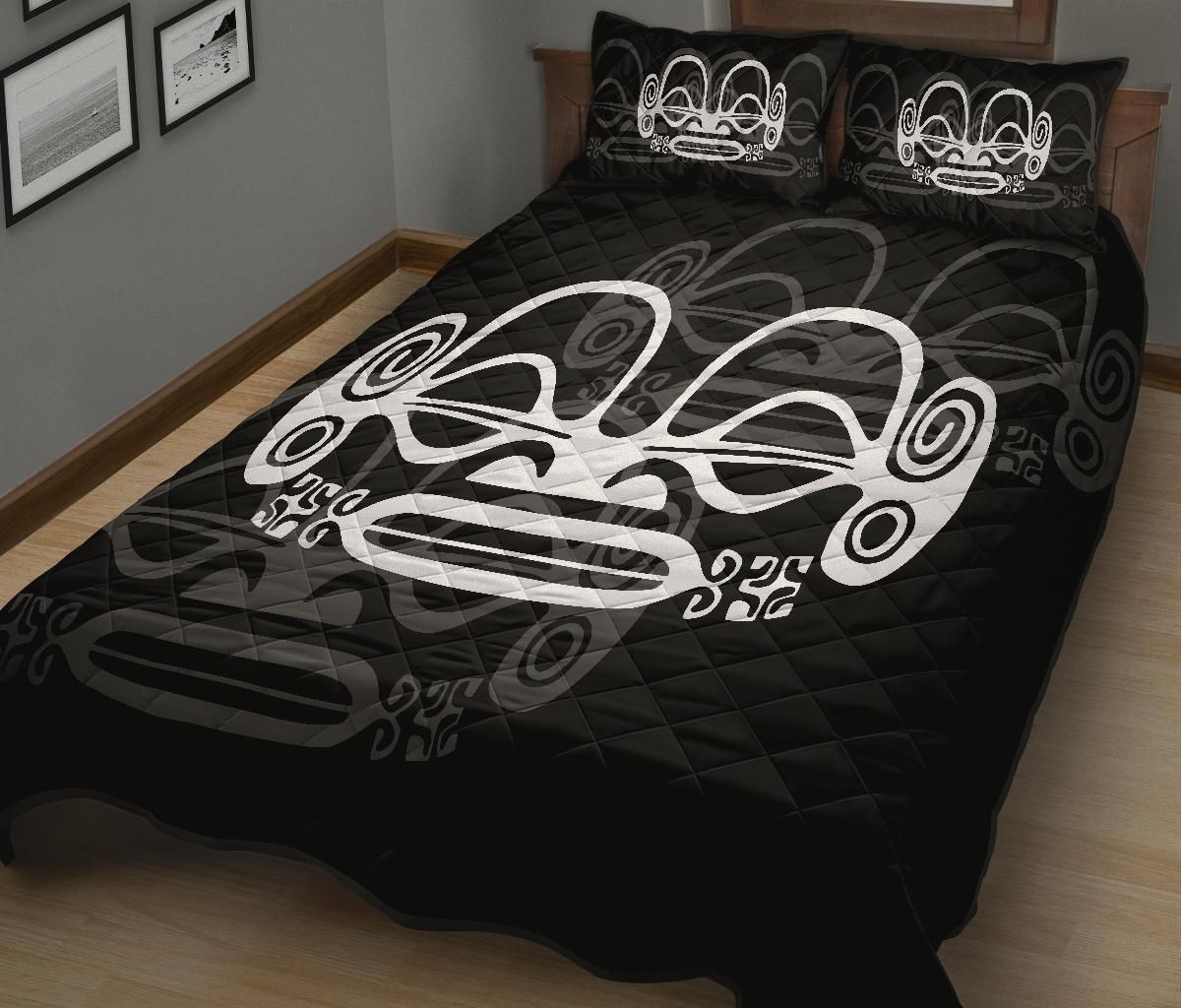 Marquesas Islands Polynesian Quilt Bed Set