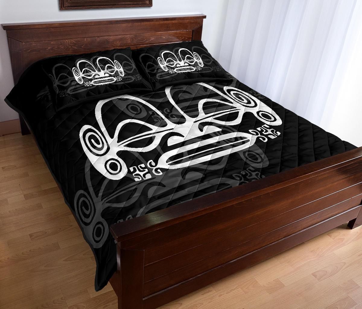 Marquesas Islands Polynesian Quilt Bed Set
